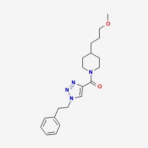 4-(3-methoxypropyl)-1-{[1-(2-phenylethyl)-1H-1,2,3-triazol-4-yl]carbonyl}piperidine