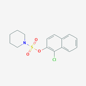 molecular formula C15H16ClNO3S B500228 1-Chloro-2-naphthyl 1-piperidinesulfonate 