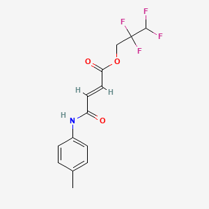 2,2,3,3-tetrafluoropropyl 4-[(4-methylphenyl)amino]-4-oxo-2-butenoate