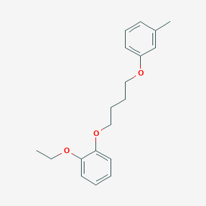 molecular formula C19H24O3 B5002315 1-ethoxy-2-[4-(3-methylphenoxy)butoxy]benzene 