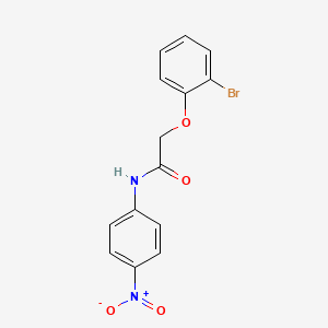 molecular formula C14H11BrN2O4 B5002345 2-(2-bromophenoxy)-N-(4-nitrophenyl)acetamide 