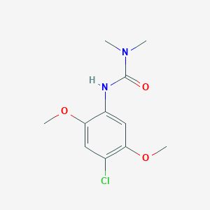 molecular formula C11H15ClN2O3 B5002395 3-(4-Chloro-2,5-dimethoxyphenyl)-1,1-dimethylurea 