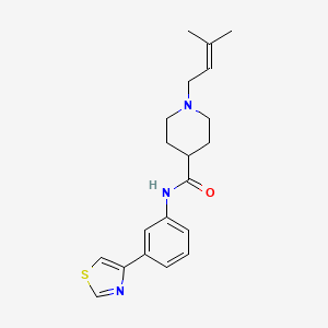 1-(3-methyl-2-buten-1-yl)-N-[3-(1,3-thiazol-4-yl)phenyl]-4-piperidinecarboxamide