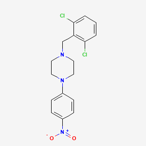 1-[(2,6-dichlorophenyl)methyl]-4-(4-nitrophenyl)piperazine