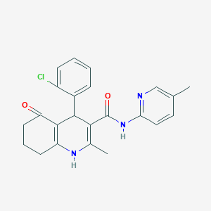 4-(2-chlorophenyl)-2-methyl-N-(5-methylpyridin-2-yl)-5-oxo-1,4,5,6,7,8-hexahydroquinoline-3-carboxamide