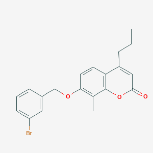 7-[(3-BROMOPHENYL)METHOXY]-8-METHYL-4-PROPYL-2H-CHROMEN-2-ONE