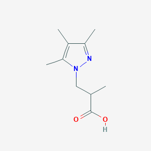 molecular formula C10H16N2O2 B500242 2-Methyl-3-(3,4,5-trimethyl-pyrazol-1-yl)-propionic acid CAS No. 956354-84-0