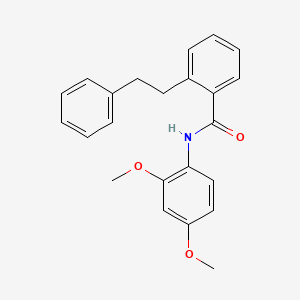 molecular formula C23H23NO3 B5002445 N-(2,4-dimethoxyphenyl)-2-(2-phenylethyl)benzamide CAS No. 5635-28-9