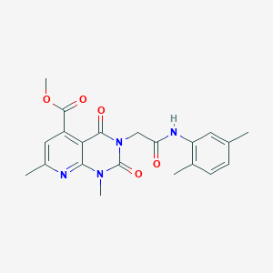 METHYL 3-{[(2,5-DIMETHYLPHENYL)CARBAMOYL]METHYL}-1,7-DIMETHYL-2,4-DIOXO-1H,2H,3H,4H-PYRIDO[2,3-D]PYRIMIDINE-5-CARBOXYLATE