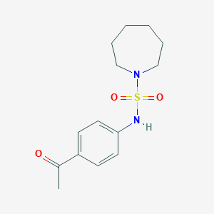 molecular formula C14H20N2O3S B500246 N-(4-acetylphenyl)azepane-1-sulfonamide CAS No. 942358-19-2