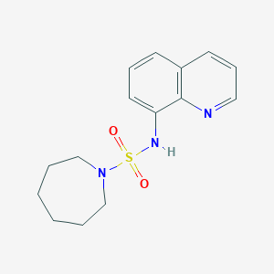 molecular formula C15H19N3O2S B500249 N-(8-quinolinyl)-1-azepanesulfonamide CAS No. 942358-87-4