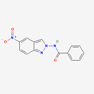 molecular formula C14H10N4O3 B5002496 N-(5-nitro-2H-indazol-2-yl)benzamide 