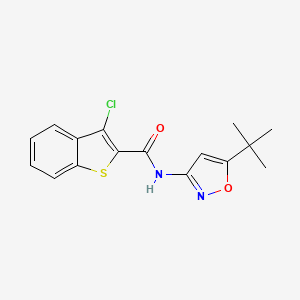 N-(5-tert-butyl-3-isoxazolyl)-3-chloro-1-benzothiophene-2-carboxamide