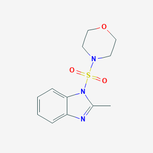 molecular formula C12H15N3O3S B500251 4-(2-Methylbenzimidazol-1-yl)sulfonylmorpholine CAS No. 838894-34-1