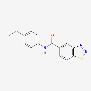 molecular formula C15H13N3OS B5002511 N-(4-ethylphenyl)-1,2,3-benzothiadiazole-5-carboxamide 