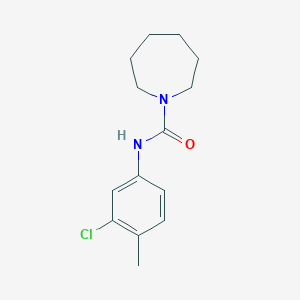 N-(3-chloro-4-methylphenyl)-1-azepanecarboxamide