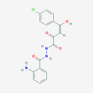 2-amino-N'-[4-(4-chlorophenyl)-2-hydroxy-4-oxo-2-butenoyl]benzohydrazide