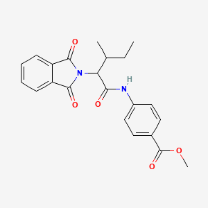 methyl 4-[[2-(1,3-dioxoisoindol-2-yl)-3-methylpentanoyl]amino]benzoate