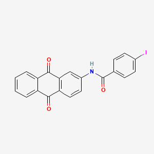 molecular formula C21H12INO3 B5002543 N-(9,10-dioxo-9,10-dihydro-2-anthracenyl)-4-iodobenzamide 