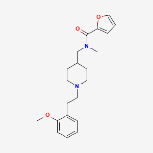 molecular formula C21H28N2O3 B5002572 N-({1-[2-(2-methoxyphenyl)ethyl]-4-piperidinyl}methyl)-N-methyl-2-furamide 