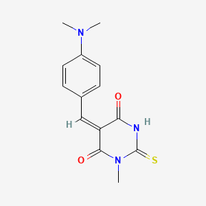 5-[4-(dimethylamino)benzylidene]-1-methyl-2-thioxodihydro-4,6(1H,5H)-pyrimidinedione