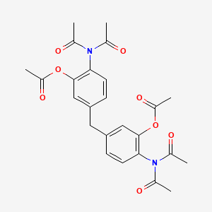 molecular formula C25H26N2O8 B5002622 methylenebis-6-(diacetylamino)-3,1-phenylene diacetate 