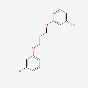 molecular formula C16H17BrO3 B5002639 1-bromo-3-[3-(3-methoxyphenoxy)propoxy]benzene 