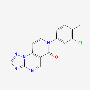 7-(3-chloro-4-methylphenyl)pyrido[3,4-e][1,2,4]triazolo[1,5-a]pyrimidin-6(7H)-one