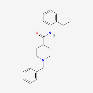 molecular formula C21H26N2O B5002664 1-benzyl-N-(2-ethylphenyl)-4-piperidinecarboxamide 