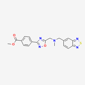 methyl 4-(5-{[(2,1,3-benzothiadiazol-5-ylmethyl)(methyl)amino]methyl}-1,2,4-oxadiazol-3-yl)benzoate