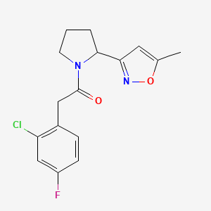 3-{1-[(2-chloro-4-fluorophenyl)acetyl]-2-pyrrolidinyl}-5-methylisoxazole