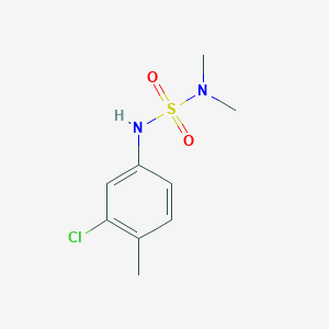molecular formula C9H13ClN2O2S B500271 [(3-Chloro-4-methylphenyl)sulfamoyl]dimethylamine CAS No. 196879-70-6