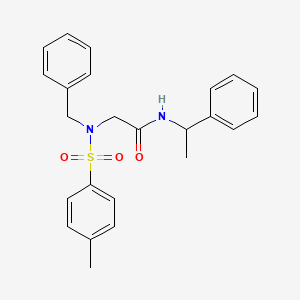 molecular formula C24H26N2O3S B5002712 2-(N-Benzyl4-methylbenzenesulfonamido)-N-(1-phenylethyl)acetamide 