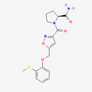 1-[(5-{[2-(methylthio)phenoxy]methyl}-3-isoxazolyl)carbonyl]-L-prolinamide