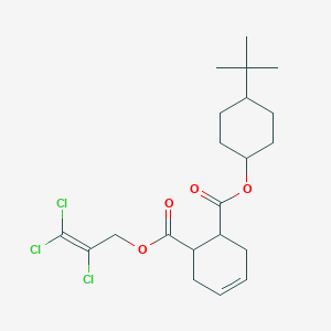 molecular formula C21H29Cl3O4 B5002719 4-tert-butylcyclohexyl 2,3,3-trichloro-2-propen-1-yl 4-cyclohexene-1,2-dicarboxylate 