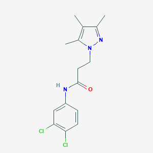 N-(3,4-dichlorophenyl)-3-(3,4,5-trimethyl-1H-pyrazol-1-yl)propanamide