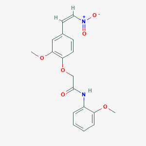 molecular formula C18H18N2O6 B5002731 2-[2-methoxy-4-(2-nitrovinyl)phenoxy]-N-(2-methoxyphenyl)acetamide 