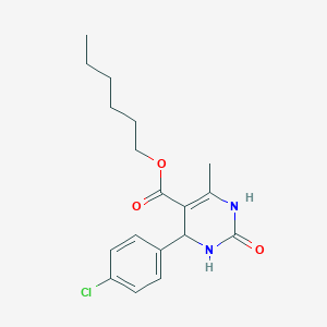 Hexyl 4-(4-chlorophenyl)-6-methyl-2-oxo-1,2,3,4-tetrahydropyrimidine-5-carboxylate