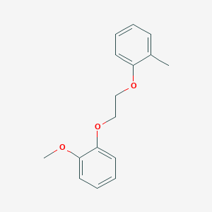 molecular formula C16H18O3 B5002765 1-methoxy-2-[2-(2-methylphenoxy)ethoxy]benzene 