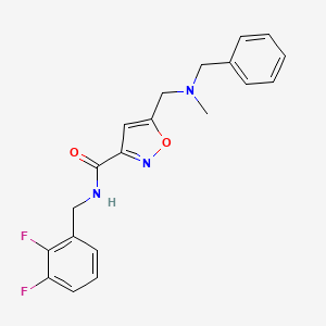 5-{[benzyl(methyl)amino]methyl}-N-(2,3-difluorobenzyl)-3-isoxazolecarboxamide