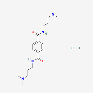 molecular formula C18H31ClN4O2 B5002796 N,N'-bis[3-(dimethylamino)propyl]terephthalamide hydrochloride 