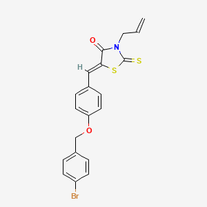 3-allyl-5-{4-[(4-bromobenzyl)oxy]benzylidene}-2-thioxo-1,3-thiazolidin-4-one