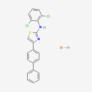 4-(4-biphenylyl)-N-(2,6-dichlorophenyl)-1,3-thiazol-2-amine hydrobromide