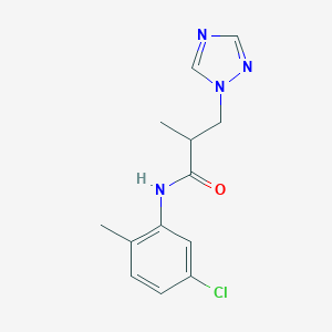 N-(5-chloro-2-methylphenyl)-2-methyl-3-(1H-1,2,4-triazol-1-yl)propanamide