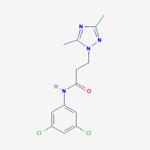 N-(3,5-dichlorophenyl)-3-(3,5-dimethyl-1H-1,2,4-triazol-1-yl)propanamide