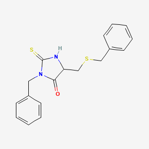 3-benzyl-5-[(benzylthio)methyl]-2-thioxo-4-imidazolidinone