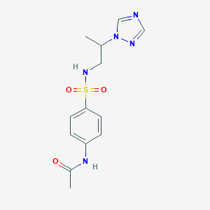 N-(4-(N-(2-(1H-1,2,4-triazol-1-yl)propyl)sulfamoyl)phenyl)acetamide