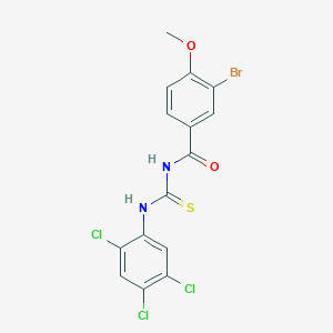 3-bromo-4-methoxy-N-{[(2,4,5-trichlorophenyl)amino]carbonothioyl}benzamide