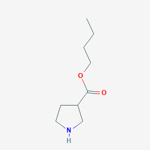 molecular formula C9H17NO2 B050030 吡咯烷-3-羧酸丁酯 CAS No. 122079-54-3