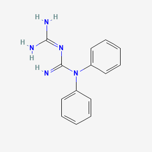 molecular formula C14H15N5 B5003010 N,N-diphenylimidodicarbonimidic diamide 